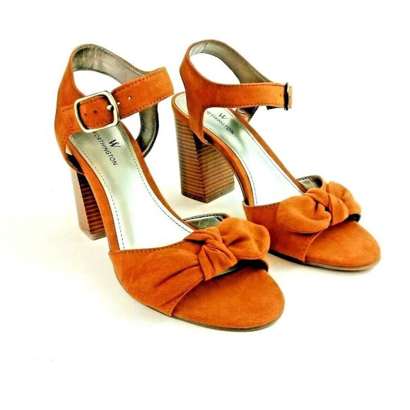 Worthington Shoes - WORTHINGTON WOMEN'S BRACKEN HEELED SANDALS  6.5M